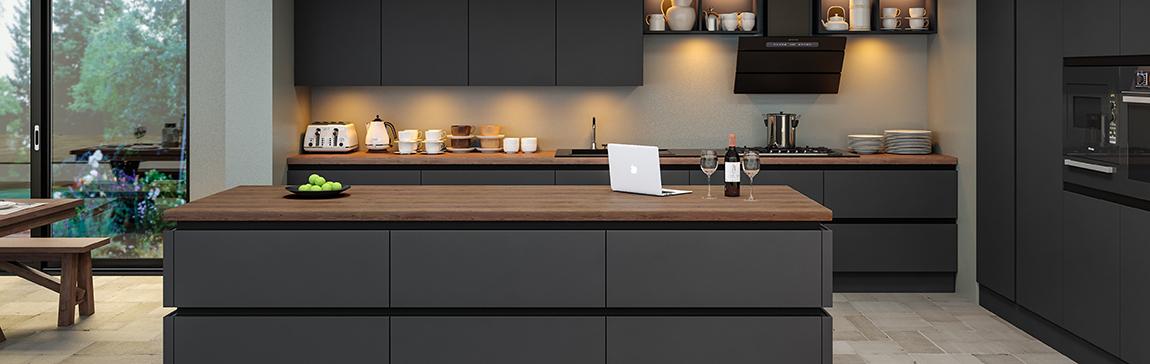 Black Kitchens | Units, Doors & Worktops | Dream Doors